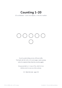 Counting 1-20 cover page