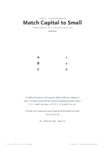 Match Capital to Small cover page