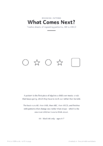 What Comes Next cover page with a circle and star pattern